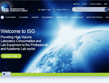 Tablet Screenshot of international-scientific.com
